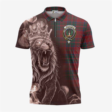 MacDonald (McDonald) of Glencoe Tartan Zipper Polo Shirt Roaring Lion Heritage
