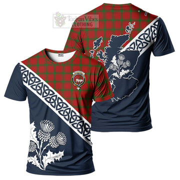 MacDonald (McDonald) of Sleat Tartan T-Shirt Featuring Thistle and Scotland Map Kid's Shirt - Tartanvibesclothing Store