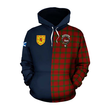MacDonald (McDonald) of Sleat Tartan Cotton Hoodie Alba with Scottish Lion Royal Arm Half Style Pullover Hoodie XS - Tartan Vibes Clothing