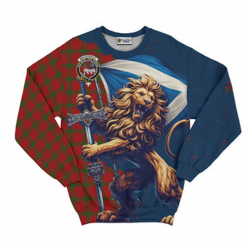 MacDonald (McDonald) of Sleat Tartan Family Crest Sweatshirt with Scottish Majestic Lion Unisex - Tartan Vibes Clothing