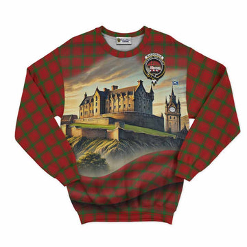 MacDonald (McDonald) of Sleat Tartan Family Crest Sweatshirt with Scottish Ancient Castle Style Unisex - Tartan Vibes Clothing
