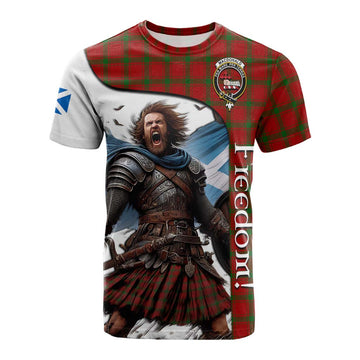 MacDonald (McDonald) of Sleat Crest Tartan Cotton T-shirt Inspired by the Freedom of Scottish Warrior