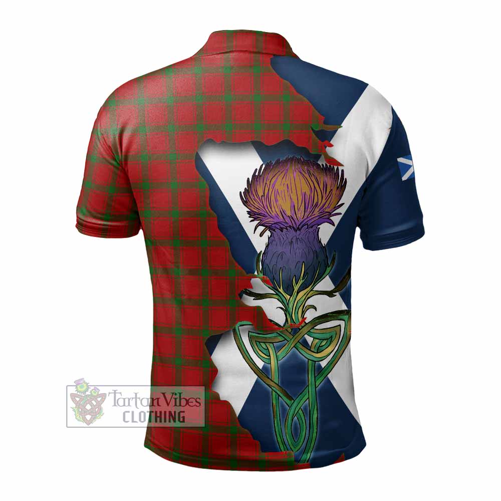 Tartan Vibes Clothing MacDonald (McDonald) of Sleat Tartan Family Crest Polo Shirt Scottish Thistle Celtic Inspired