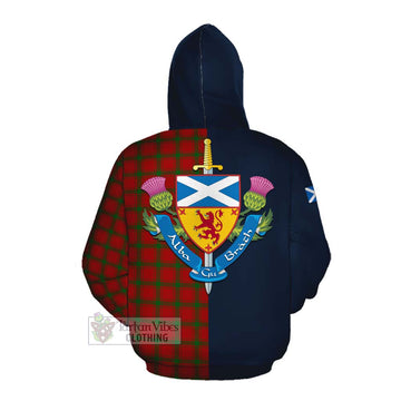 MacDonald (McDonald) of Sleat Tartan Cotton Hoodie Alba with Scottish Lion Royal Arm Half Style Pullover Hoodie - Tartan Vibes Clothing