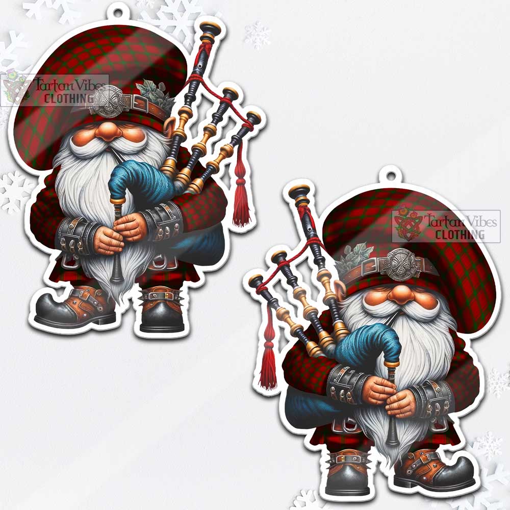 MacDonald (McDonald) of Sleat Tartan Bagpiper Gnome Christmas Ornament - Tartan Vibes Clothing