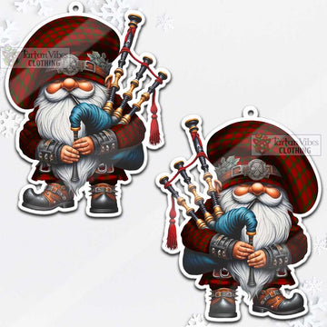 MacDonald (McDonald) of Sleat Tartan Bagpiper Gnome Christmas Ornament - Tartan Vibes Clothing