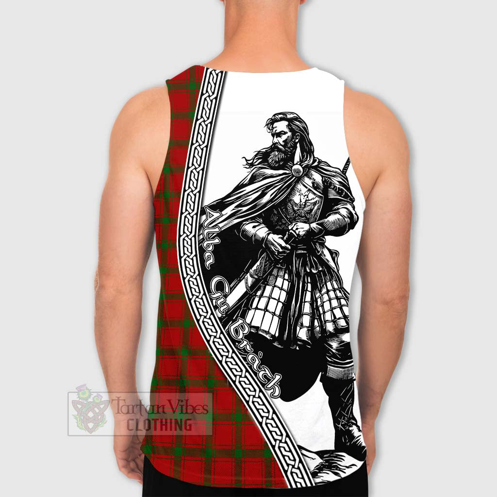 MacDonald (McDonald) of Sleat Tartan Clan Crest Men's Tank Top with Highlander Warrior Celtic Style - Tartan Vibes Clothing