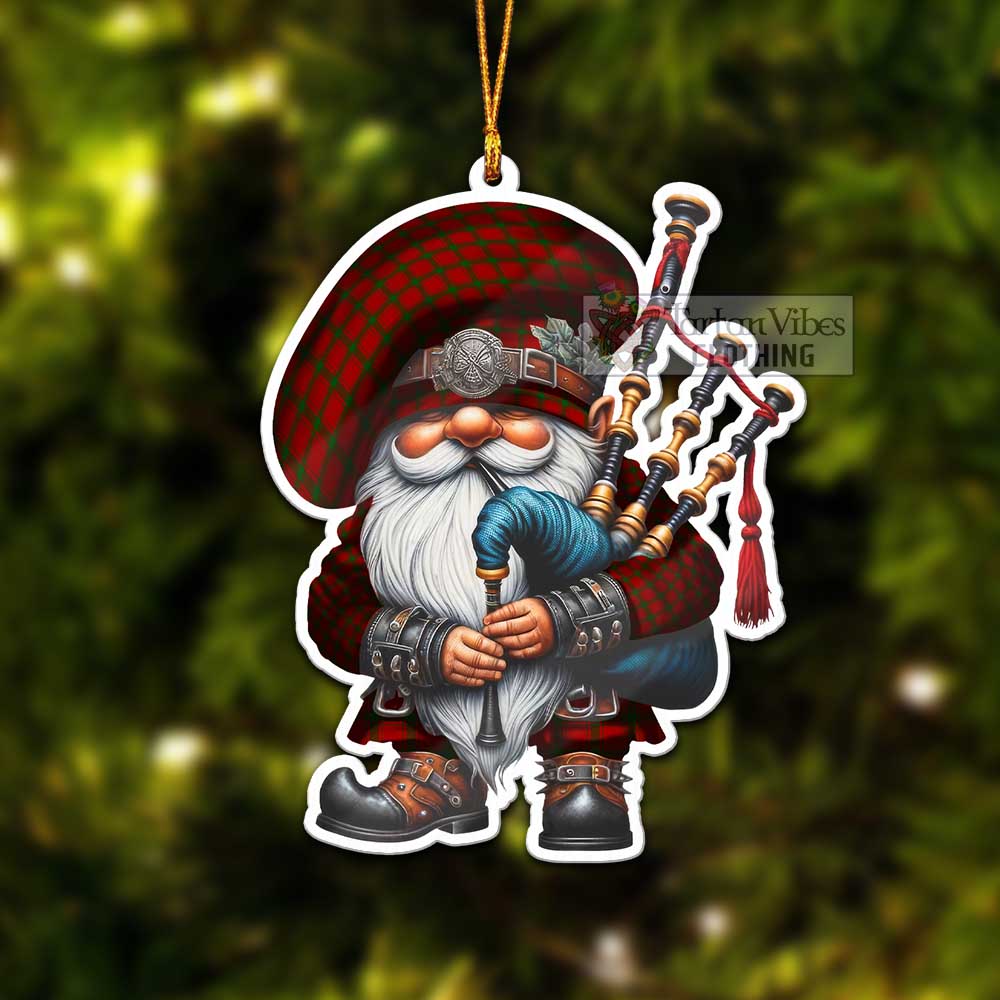 MacDonald (McDonald) of Sleat Tartan Bagpiper Gnome Christmas Ornament - Tartan Vibes Clothing