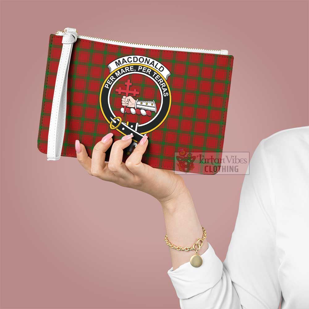 Tartan Vibes Clothing MacDonald (McDonald) of Sleat Family Crest Tartan Clutch Bag