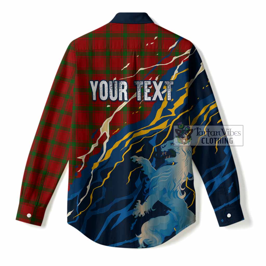 MacDonald (McDonald) of Sleat Scotland Tartan Women Casual Shirt WC2026 Football - We'll Be Coming