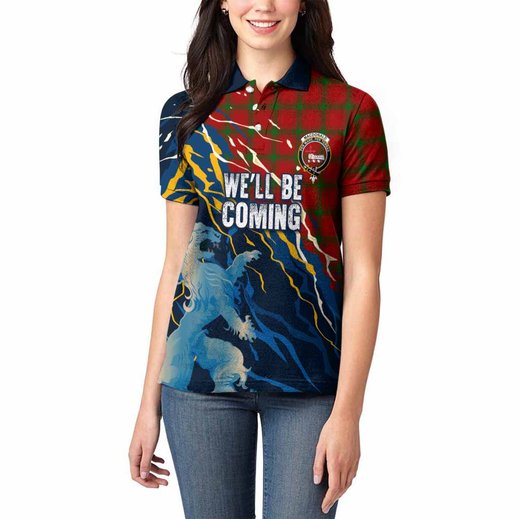 MacDonald (McDonald) of Sleat Scotland Tartan Women Polo Shirt WC2026 Football - We'll Be Coming