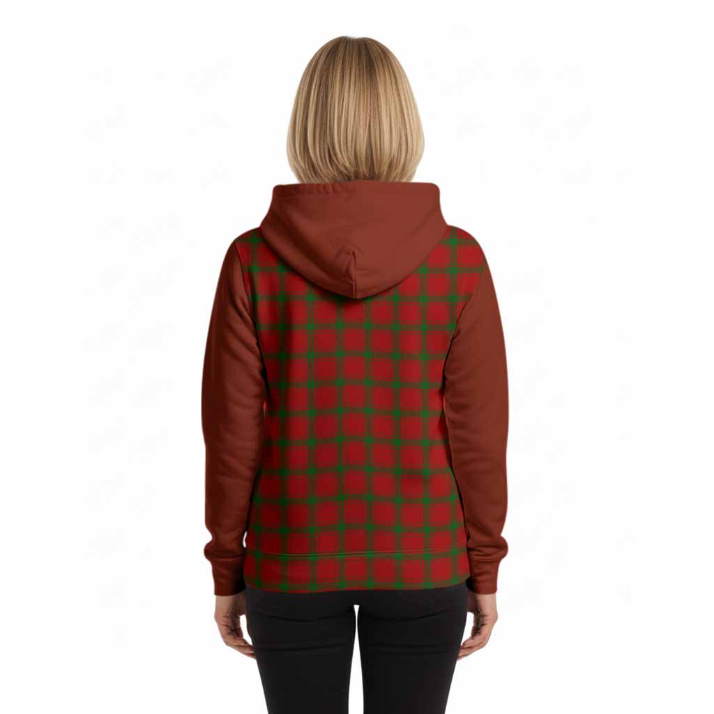 MacDonald (McDonald) of Sleat Tartan Accent Hoodie with Family Crest