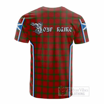 MacDonald (McDonald) of Sleat Tartan Crest Cotton T-shirt Scotland Coat of Arm Flag Style - Tartan Vibes Clothing