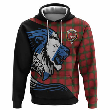 MacDonald (McDonald) of Sleat Tartan Crest Hoodie Scottish Golden Lions Wave Flow