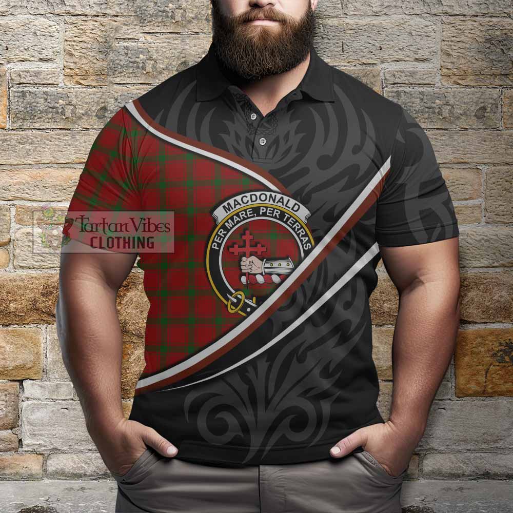 MacDonald (McDonald) of Sleat Tartan Family Crest Polo Shirt Celtic Scottish Thistle Floral - Tartan Vibes Clothing