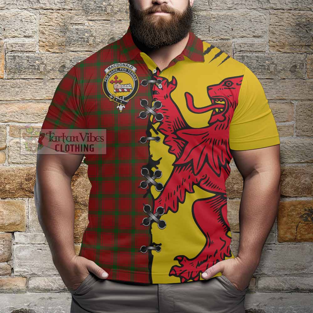 MacDonald (McDonald) of Sleat Tartan Family Crest Polo Shirt Lion Rampant Honor - Tartan Vibes Clothing
