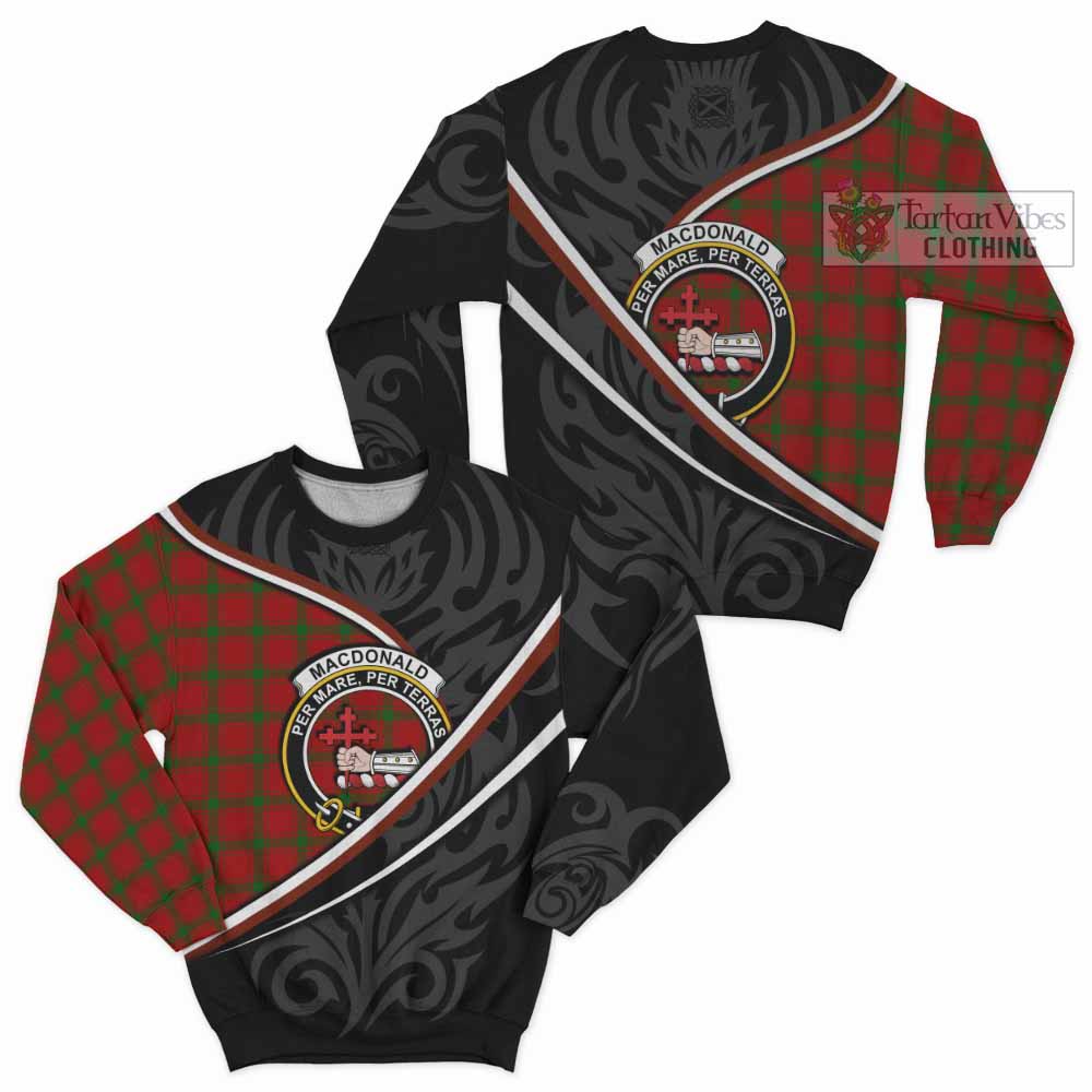 MacDonald (McDonald) of Sleat Tartan Family Crest Sweatshirt Celtic Scottish Thistle Floral - Tartan Vibes Clothing