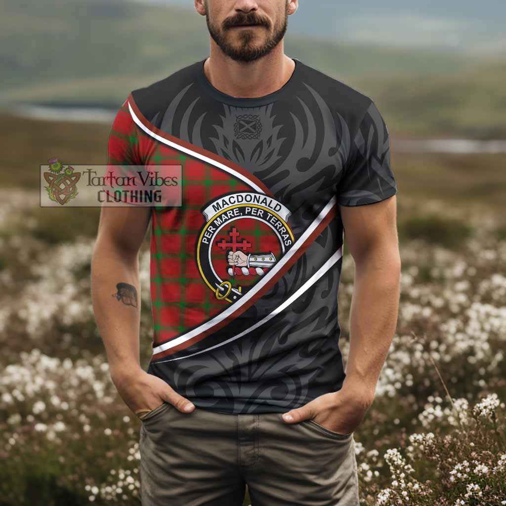 MacDonald (McDonald) of Sleat Tartan Family Crest T-shirt Celtic Scottish Thistle Floral - Tartan Vibes Clothing
