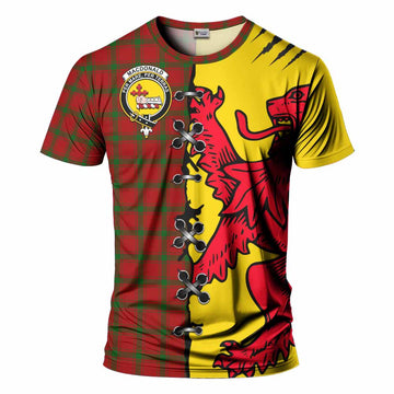 MacDonald (McDonald) of Sleat Tartan Family Crest T-shirt Lion Rampant Honor - Tartan Vibes Clothing
