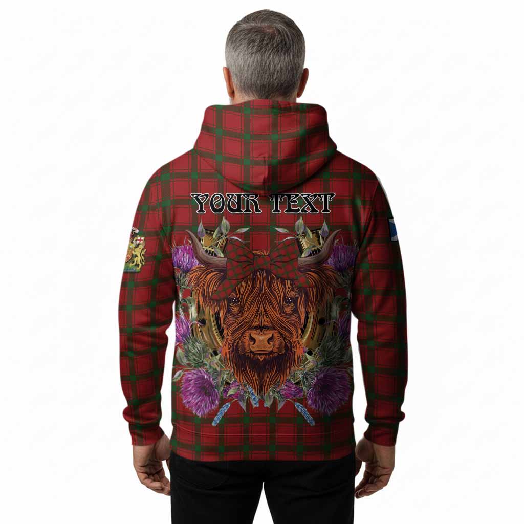 MacDonald (McDonald) of Sleat Tartan Hoodie Scottish Thistle Heilan Coo