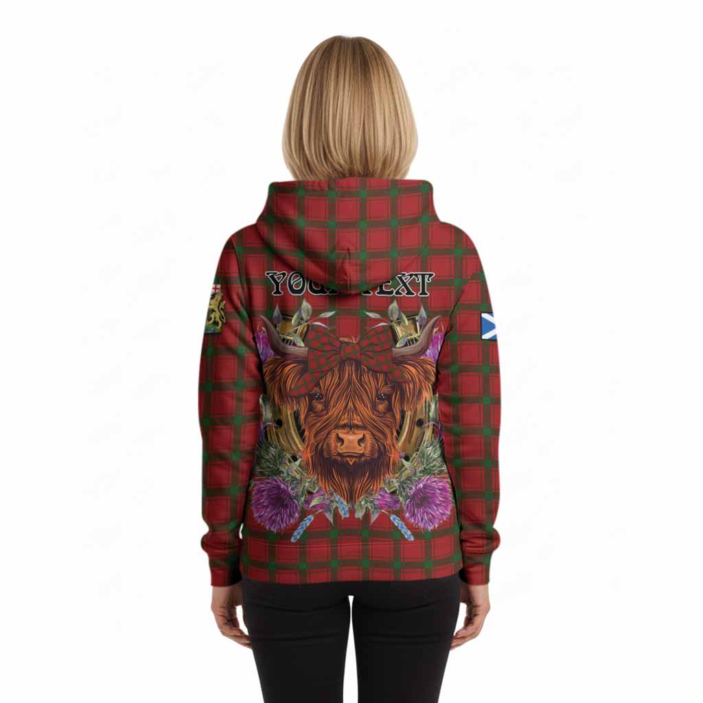 MacDonald (McDonald) of Sleat Tartan Hoodie Scottish Thistle Heilan Coo