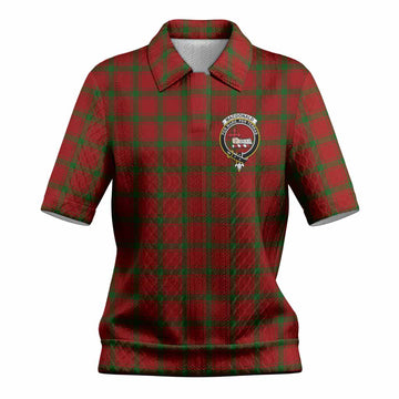 MacDonald (McDonald) of Sleat Tartan Women’s Polo Sweater Top with Family Crest