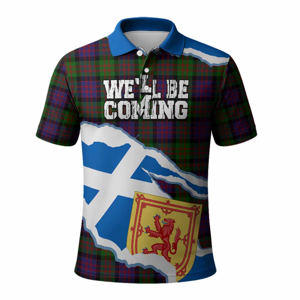 MacDonald (McDonald) Scotland Football Tartan Polo Shirt We'll Be Coming