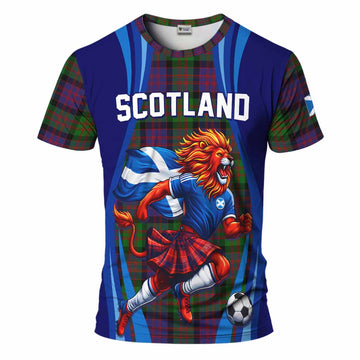 MacDonald (McDonald) Scotland Football Tartan T-Shirt Lion Mascot Go Scottish