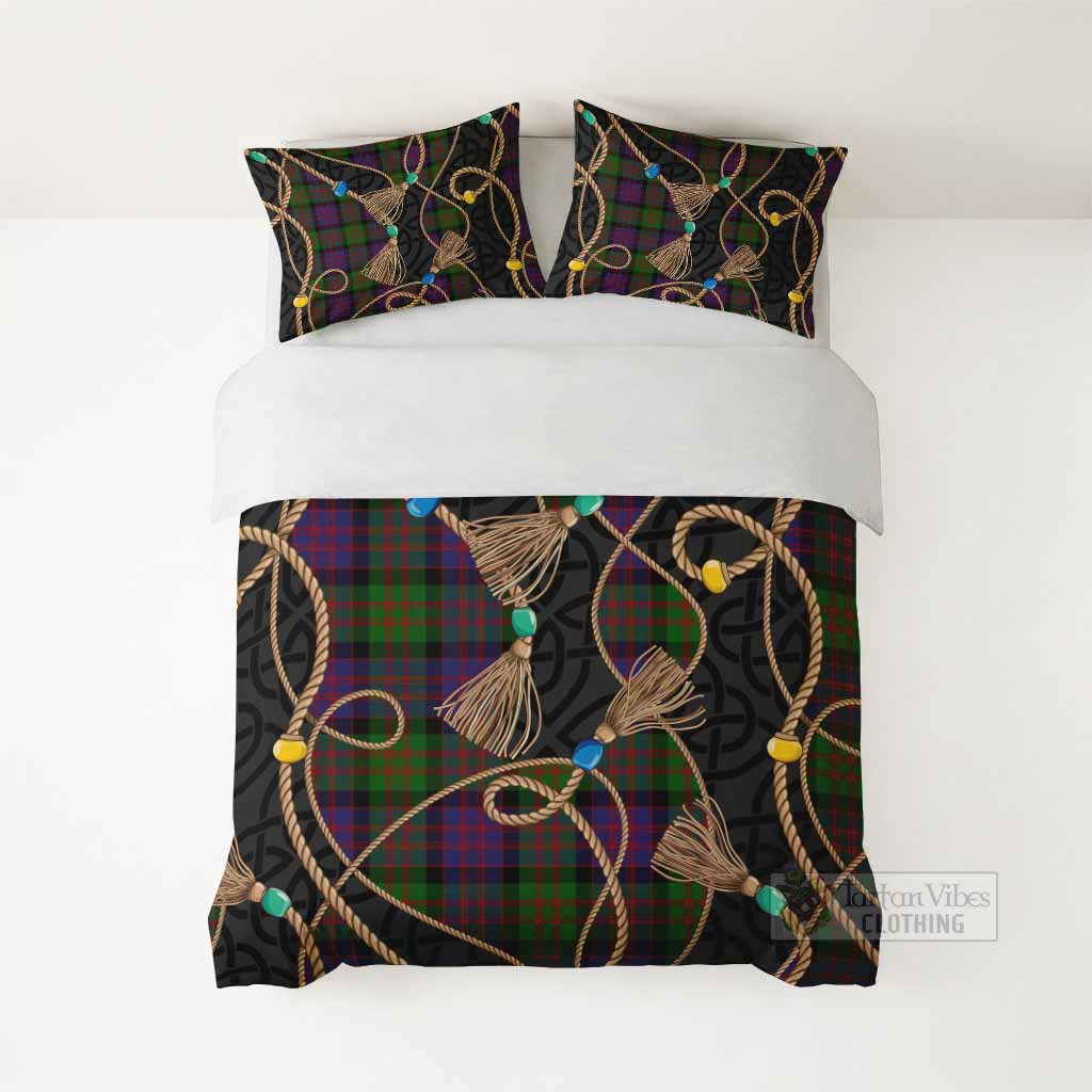 MacDonald (McDonald) Scottish Tartan Twisted Ropes Stylized Bedding Set - Tartan Vibes Clothing