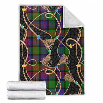 MacDonald (McDonald) Scottish Tartan Twisted Ropes Stylized Blanket