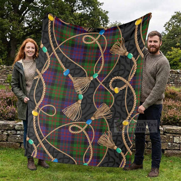 MacDonald (McDonald) Scottish Tartan Twisted Ropes Stylized Blanket