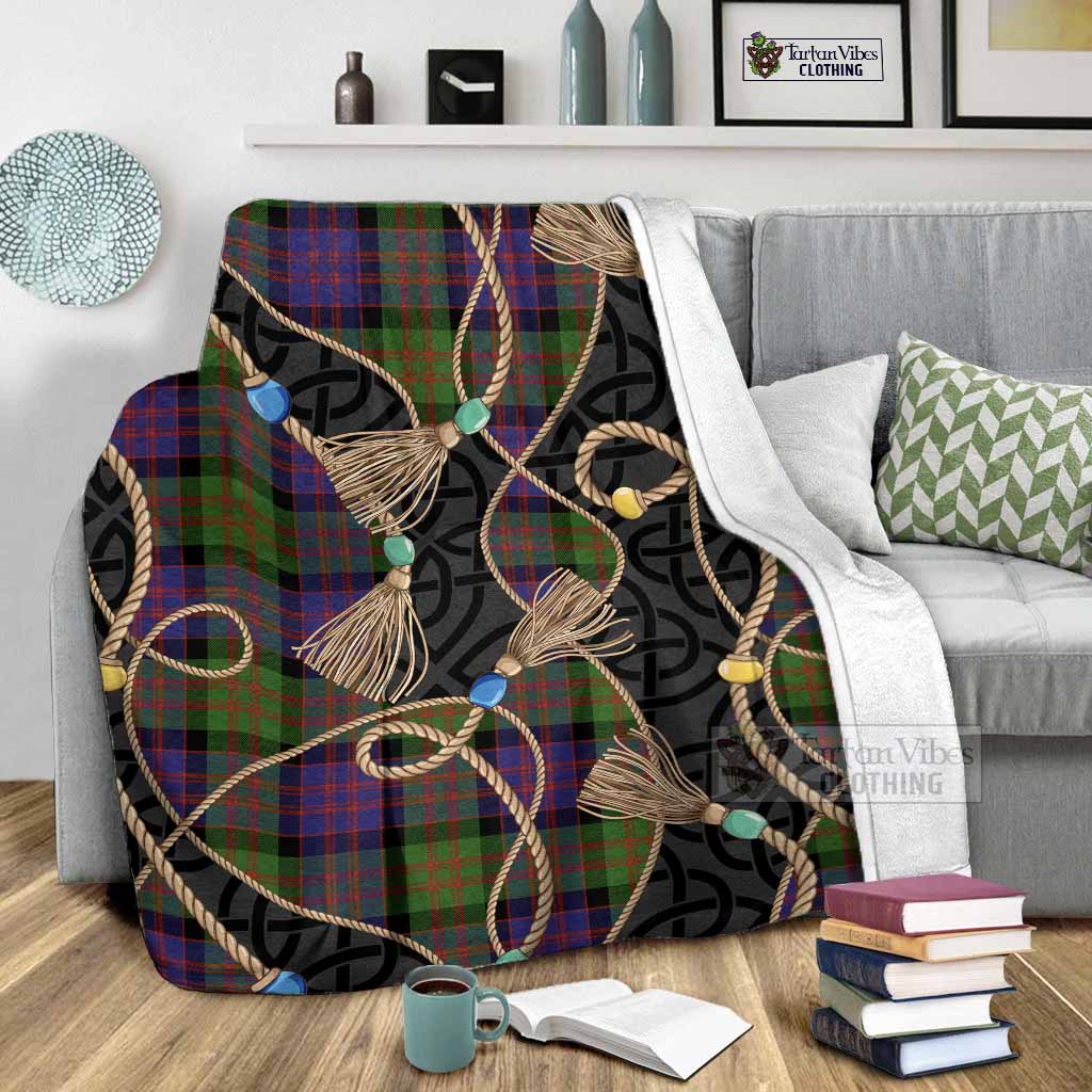 MacDonald (McDonald) Scottish Tartan Twisted Ropes Stylized Blanket - Tartan Vibes Clothing