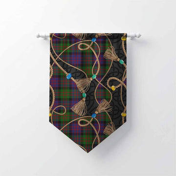 MacDonald (McDonald) Scottish Tartan Twisted Ropes Stylized Gonfalon