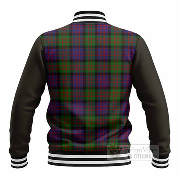 MacDonald (McDonald) Tartan Accent Baseball Jacket with Family Crest