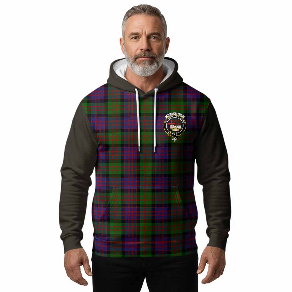 MacDonald (McDonald) Tartan Accent Hoodie with Family Crest