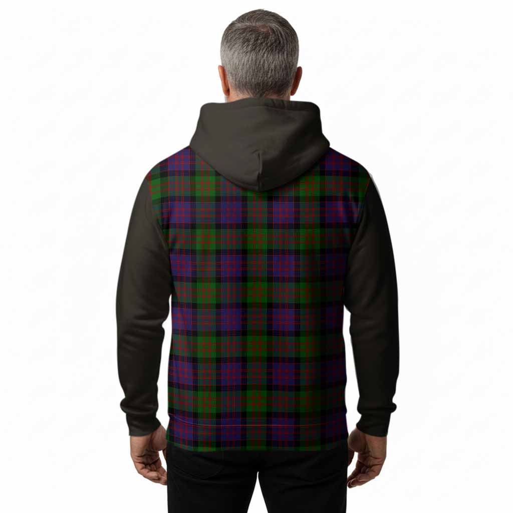 MacDonald (McDonald) Tartan Accent Hoodie with Family Crest