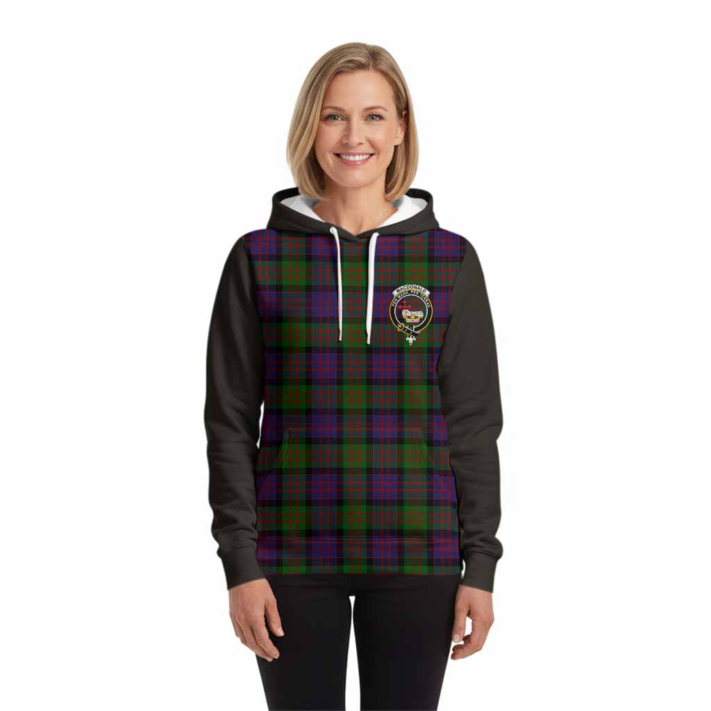 MacDonald (McDonald) Tartan Accent Hoodie with Family Crest