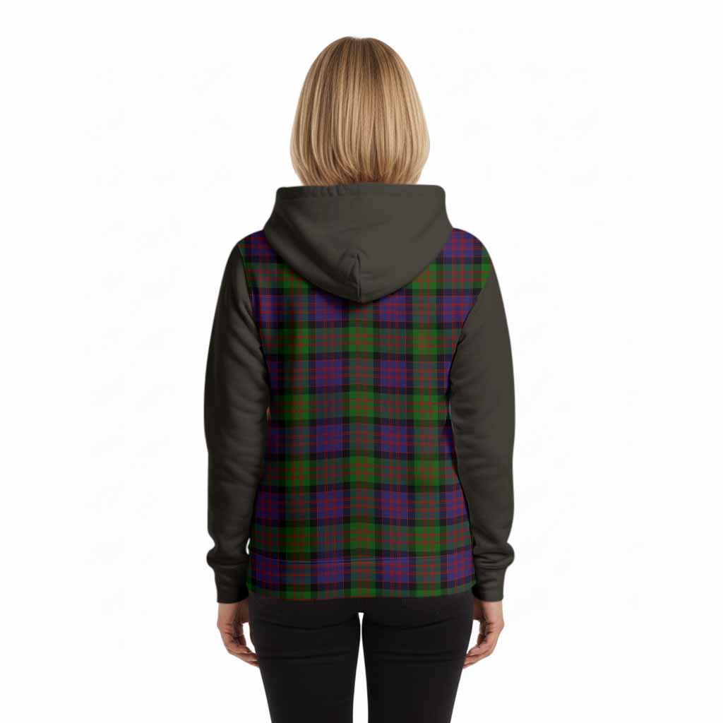 MacDonald (McDonald) Tartan Accent Hoodie with Family Crest