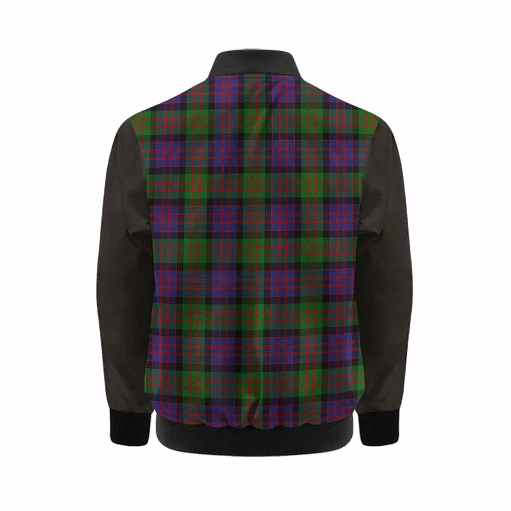 MacDonald (McDonald) Tartan Accent Kid Bomber Jacket with Family Crest