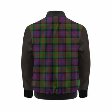 MacDonald (McDonald) Tartan Accent Kid Bomber Jacket with Family Crest