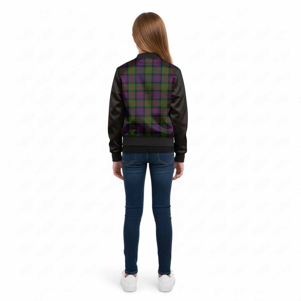 MacDonald (McDonald) Tartan Accent Kid Bomber Jacket with Family Crest