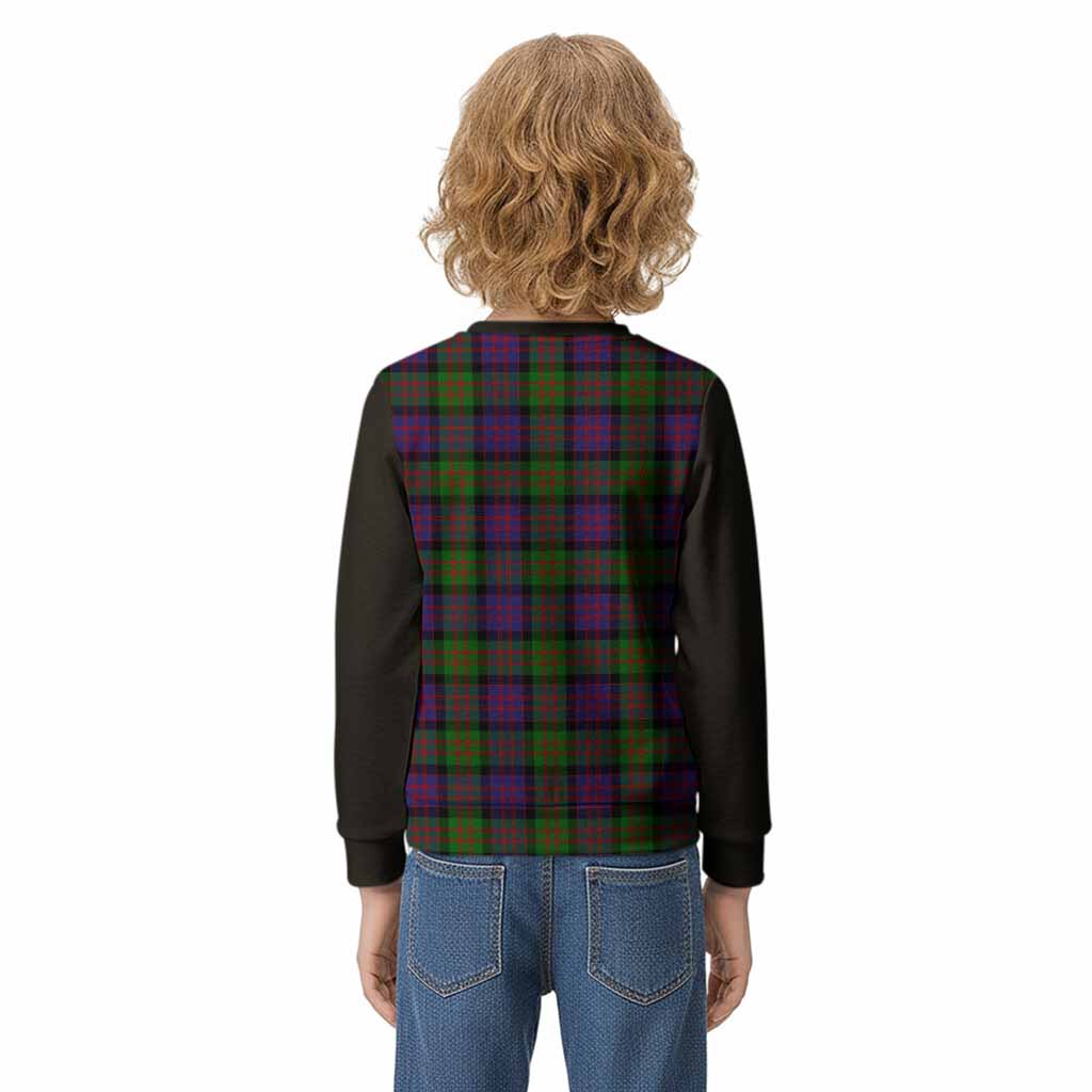MacDonald (McDonald) Tartan Accent Kid Knitted Sweatshirt with Family Crest
