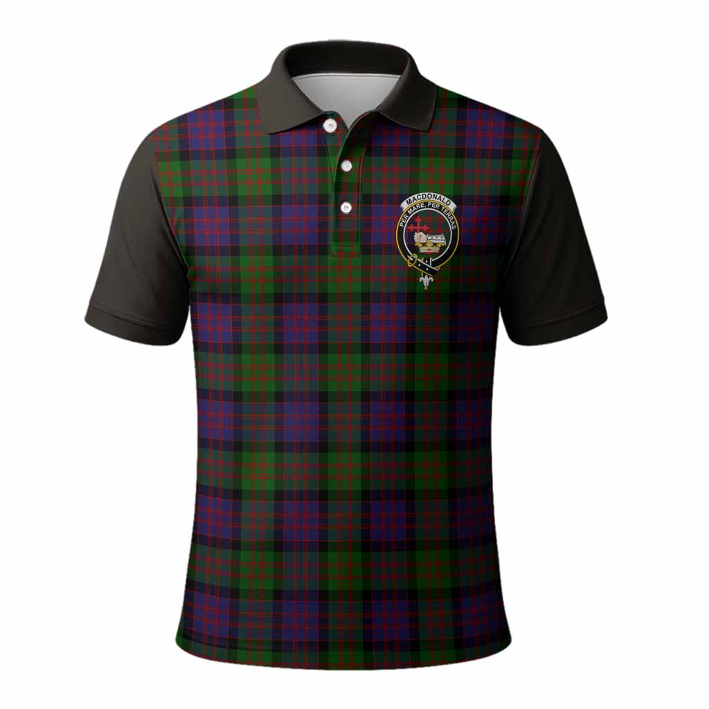 MacDonald (McDonald) Tartan Accent Polo Shirt with Family Crest