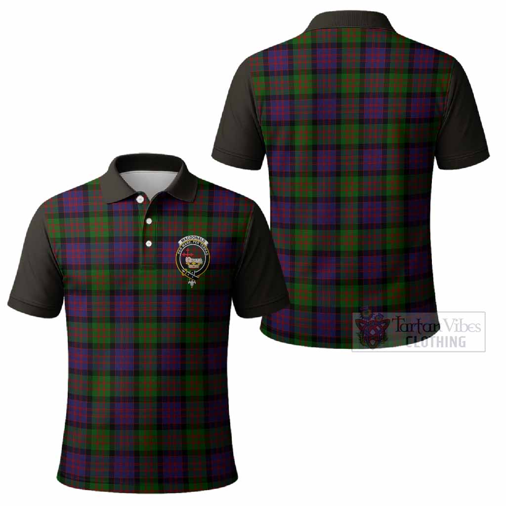 MacDonald (McDonald) Tartan Accent Polo Shirt with Family Crest