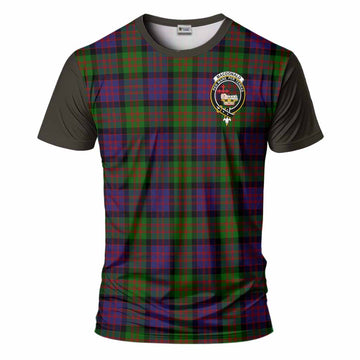 MacDonald (McDonald) Tartan Accent T-Shirt with Family Crest