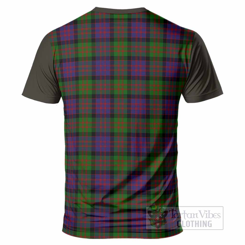 MacDonald (McDonald) Tartan Accent T-Shirt with Family Crest