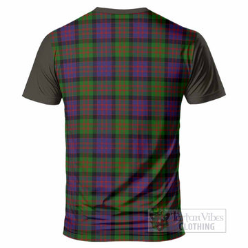 MacDonald (McDonald) Tartan Accent T-Shirt with Family Crest