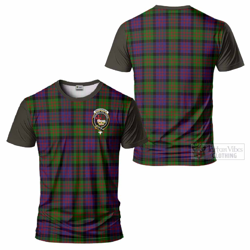 MacDonald (McDonald) Tartan Accent T-Shirt with Family Crest