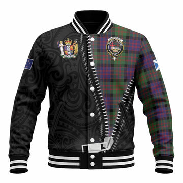 MacDonald (McDonald) Tartan Baseball Jacket New Zealand Pattern Unique Zipper Stylized