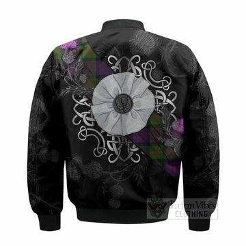 MacDonald (McDonald) Tartan Bomber Jacket Jacobite White Rose - Tartan Vibes Clothing